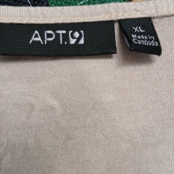 Apt 9 sequin tan  short sleeve blouse top Sz XL NWOT - Picture 5 of 5